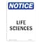 Signmission OSHA Notice, 5" Height, Life Sciences Sign, 5" X 3.5", Portrait OS-NS-D-35-V-14003 - alternate 1